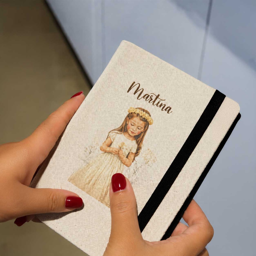 Cuaderno A6 con Funda de Lino para Sublimación