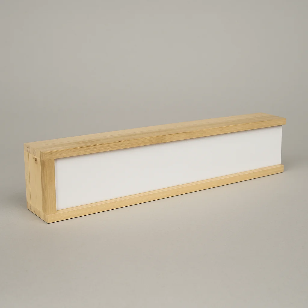 Zediart Estuche de madera 20,5x4,2x2,4 + 8 lápices