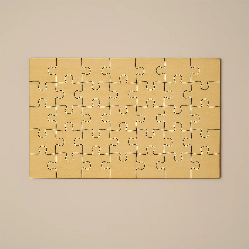 Zediart Puzzle de madera natural 60 piezas
