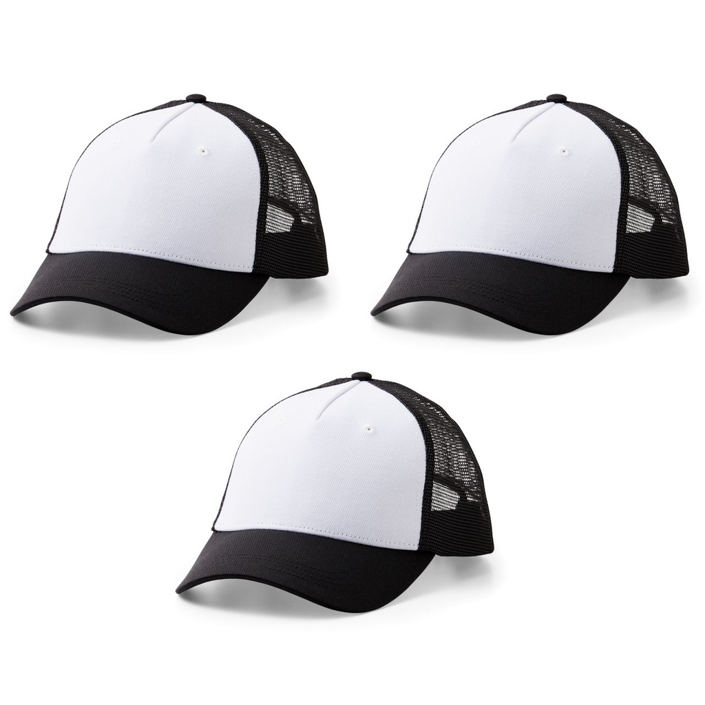 Gorra de Malla Negra pack 3 uds.