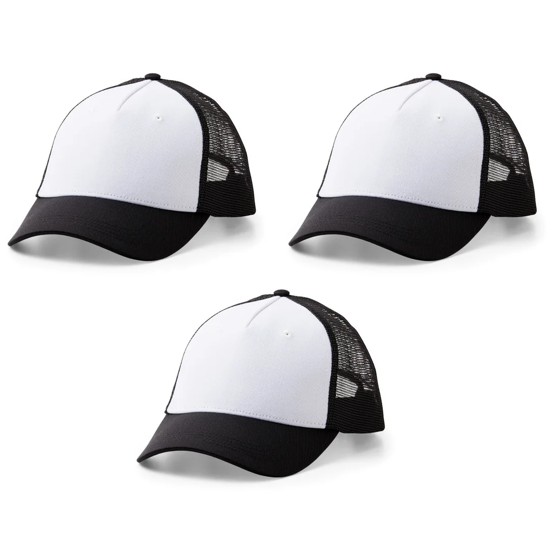 Gorra de Malla Negra pack 3 uds.