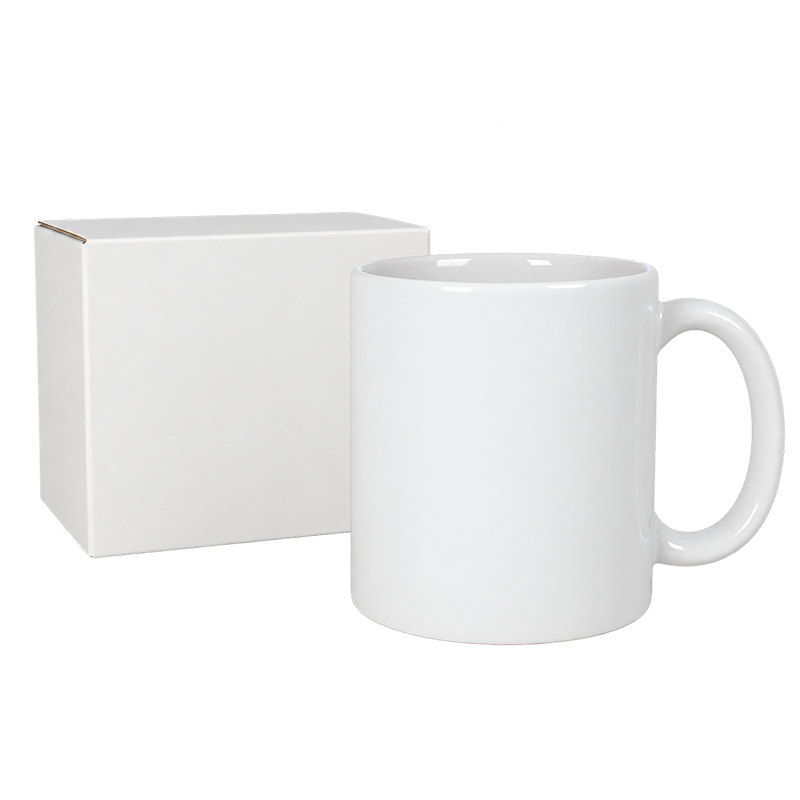 Taza sublimación blanca premium AAA Zediart con caja 12 Oz