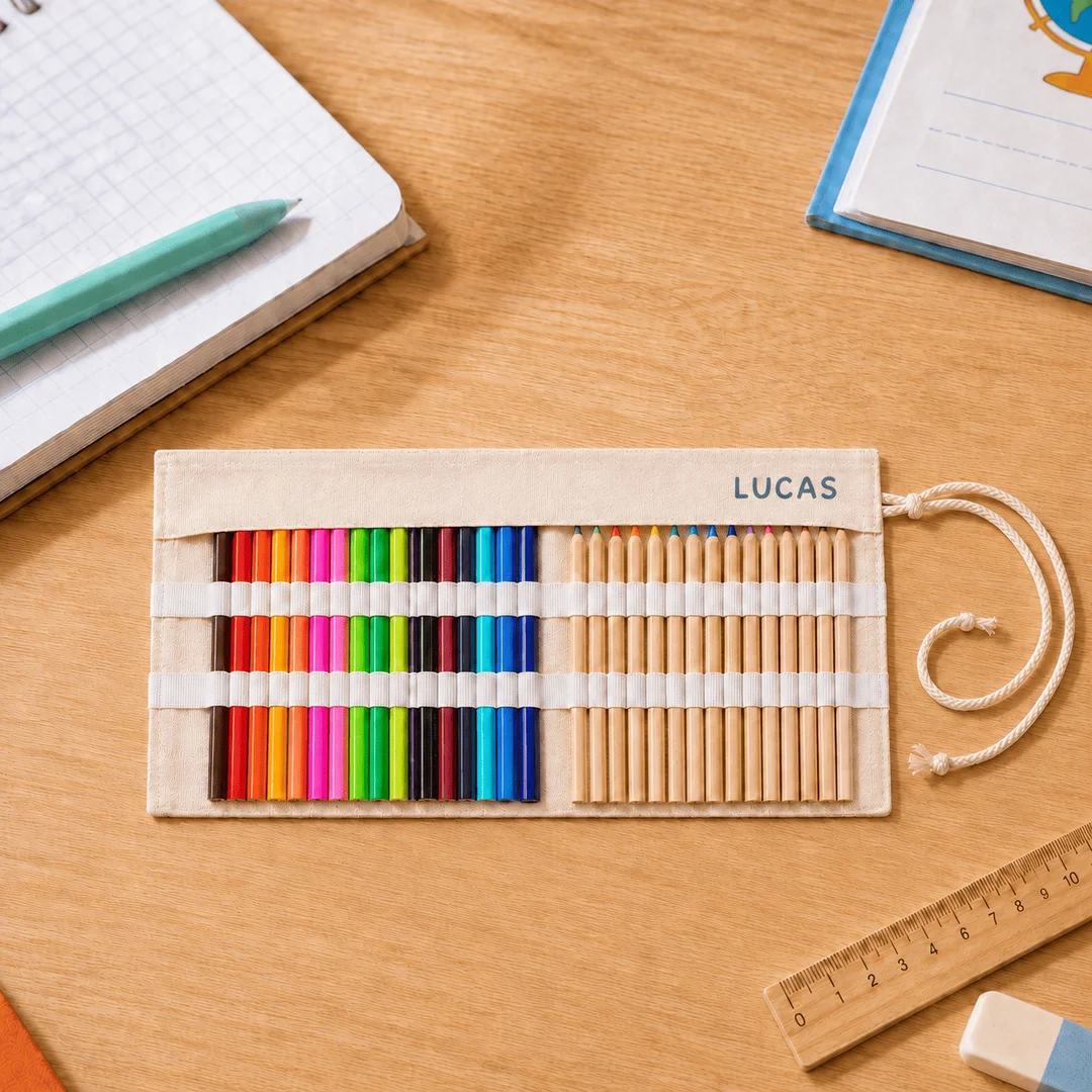 Estuche Enrollable de Lino 