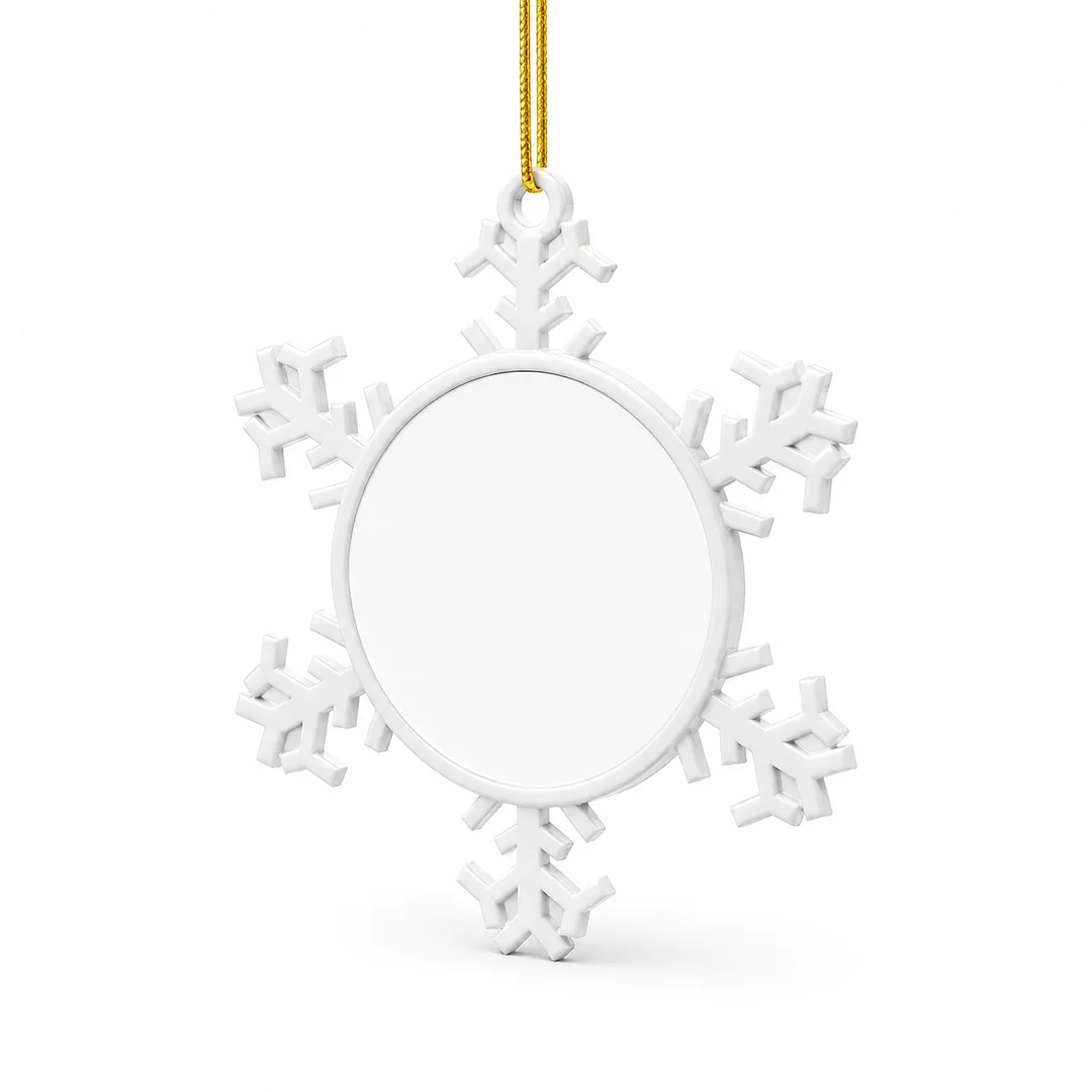 Adorno de Copo de Nieve Sublimable