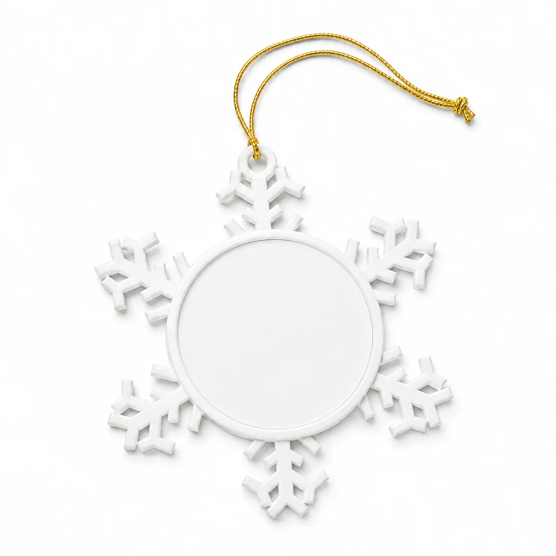 Adorno de Copo de Nieve Sublimable