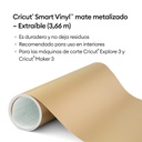 Cricut Smart Vinilo Adhesivo Removible Metalizado Champagne