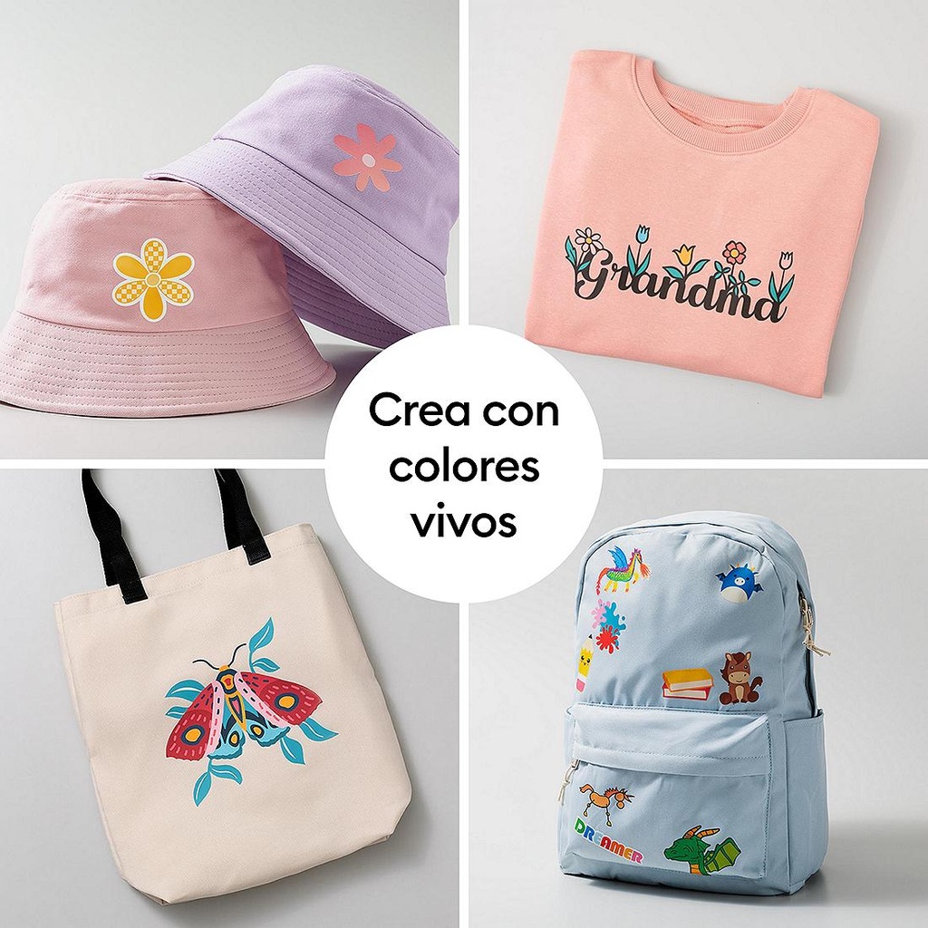 Cricut Vinilo Termoadhesivo Imprimible Prendas Claras | 5 hojas