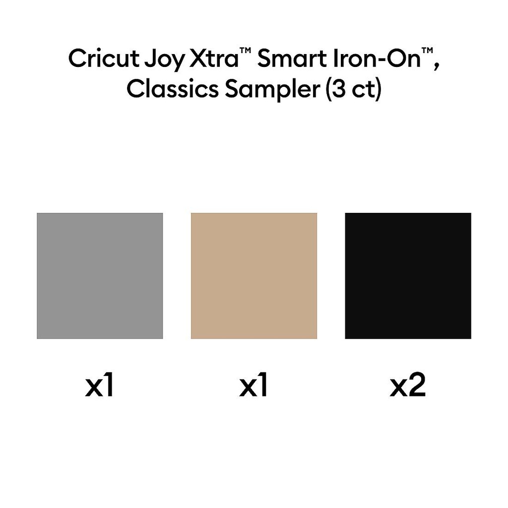 Cricut Joy Xtra Smart Iron-On Sampler | 24,1 x 30,5 cm