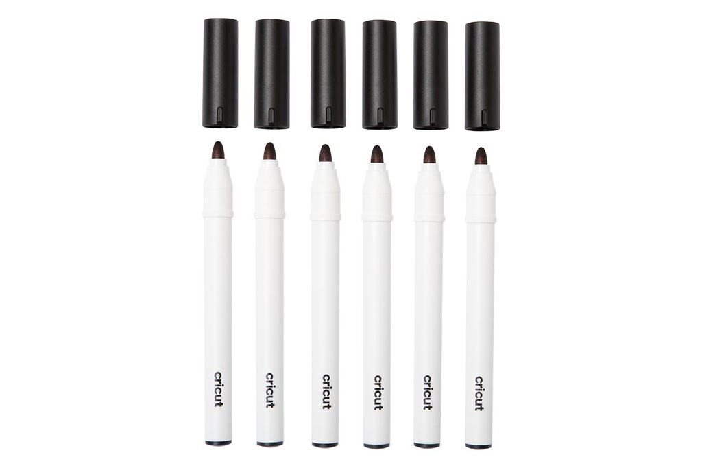 Cricut Venture Set de Rotuladores Permanentes Negro 2,5 mm | 6 uds.