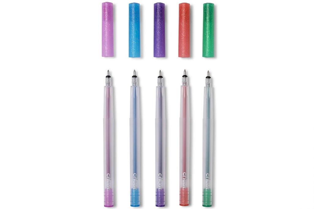 Cricut Bolígrafos de Gel con Purpurina | 5 uds.