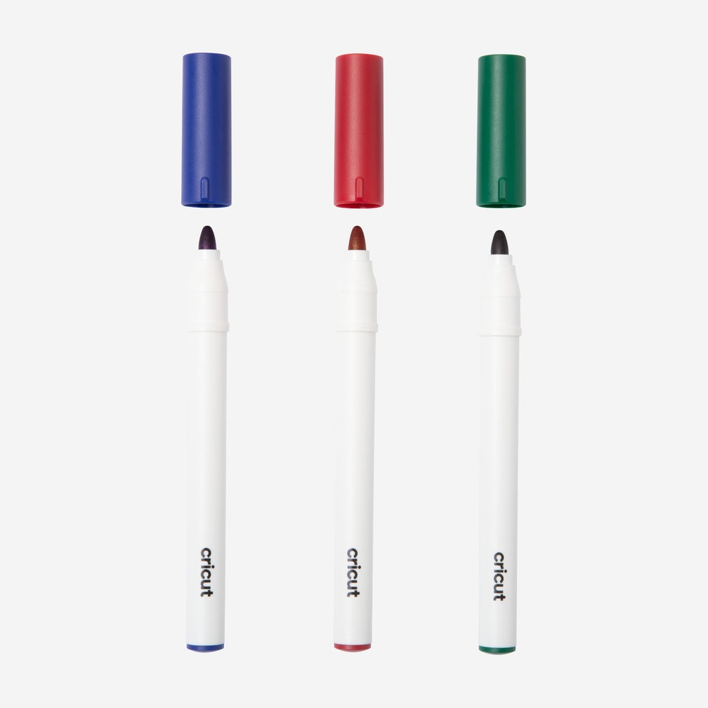 Cricut Venture Set de Rotuladores Permanentes 2,5 mm | Azul, rojo y verde