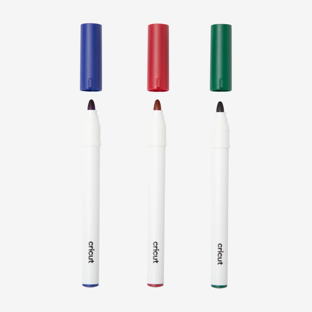 Cricut Venture Set de Rotuladores Permanentes 2,5 mm | Azul, rojo y verde
