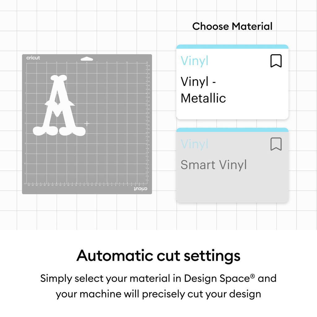Cricut Smart Vinyl Permanente Mate | 33 cm x 91 cm