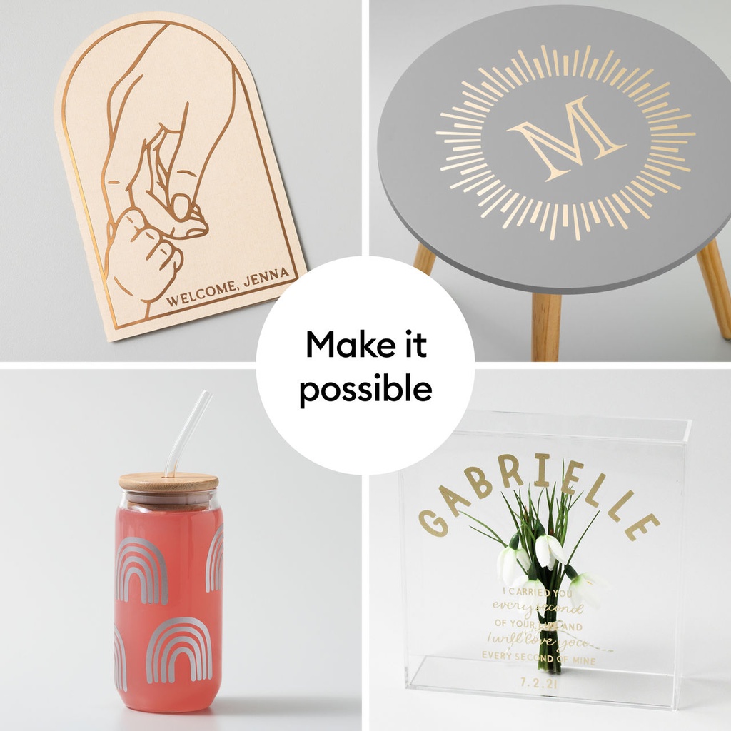 Cricut Smart Vinyl Permanente Mate | 33 cm x 91 cm