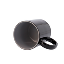 Taza mágica negra personalizable