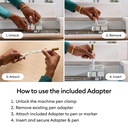 Cricut Set de Bolígrafos Punta Extrafina | 0.3 mm + Adaptador