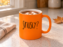 Taza de Cerámica Naranja Flúor Mate | 11 Oz