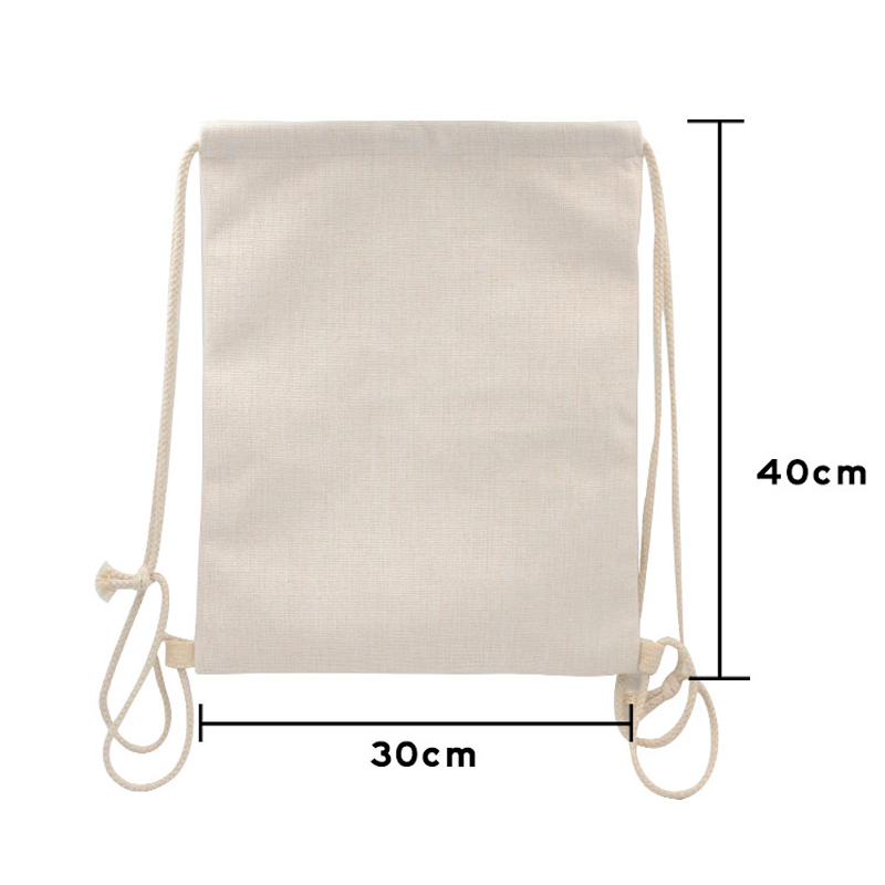 Bolsa de lino con cordón 29x40 cm