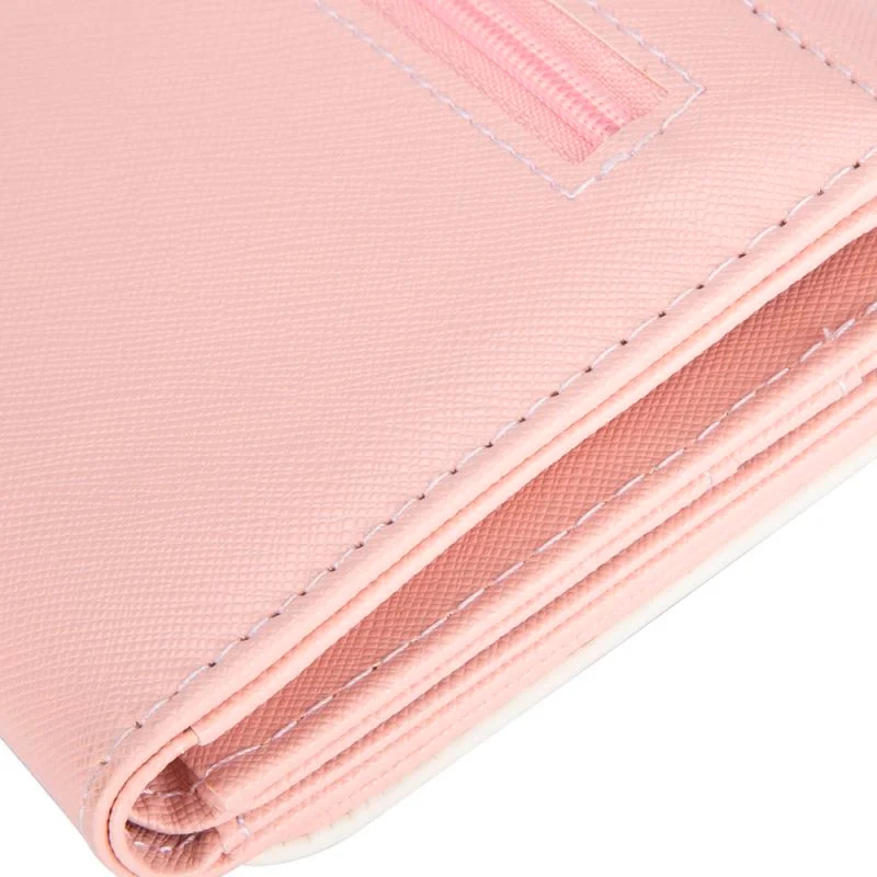 Cartera con monedero grande color rosa