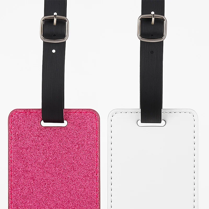 Etiqueta Rosa Glitter de Equipaje