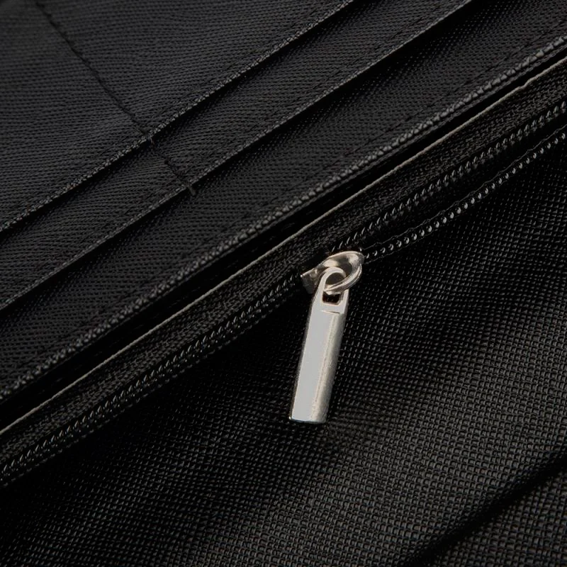 Cartera con monedero grande color negro