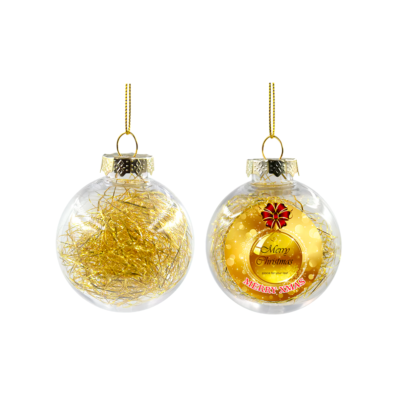 Bola navidad oro sublimación d.8cm