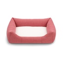 Cama para mascotas lino color rosa