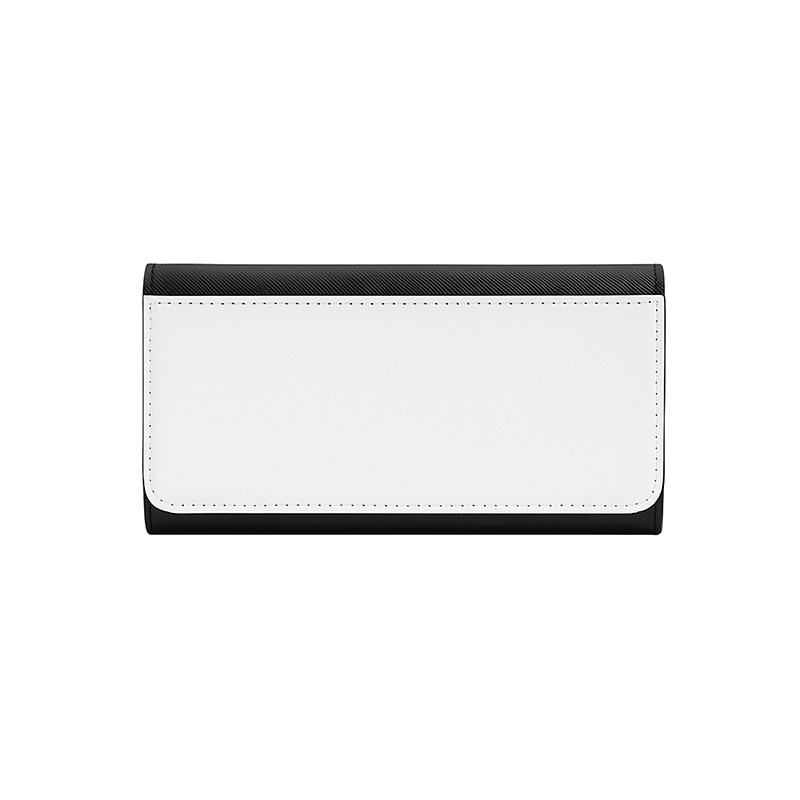 Cartera con monedero grande color negro