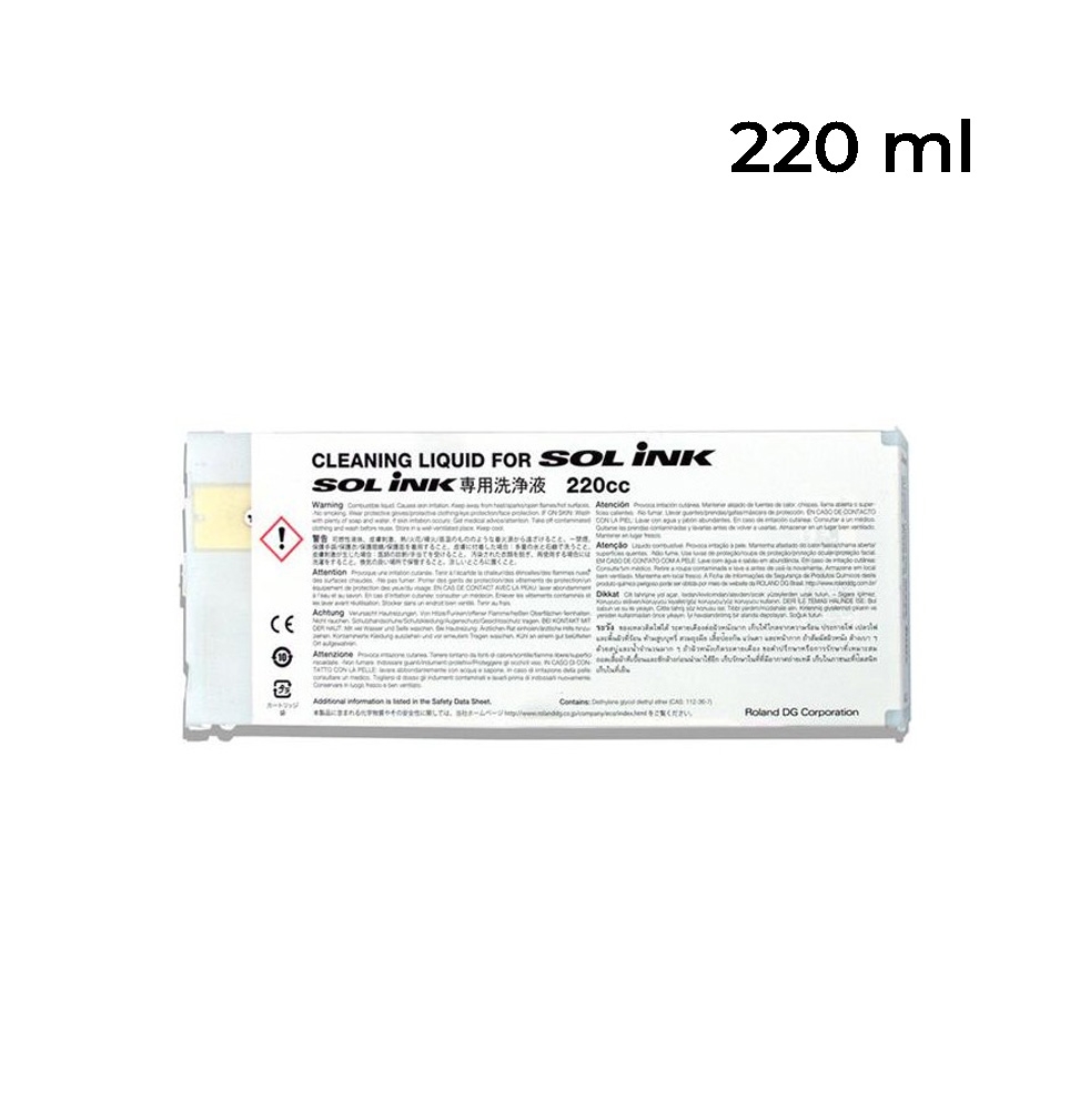 Cartucho Limpieza Roland SOL INK 220 ml