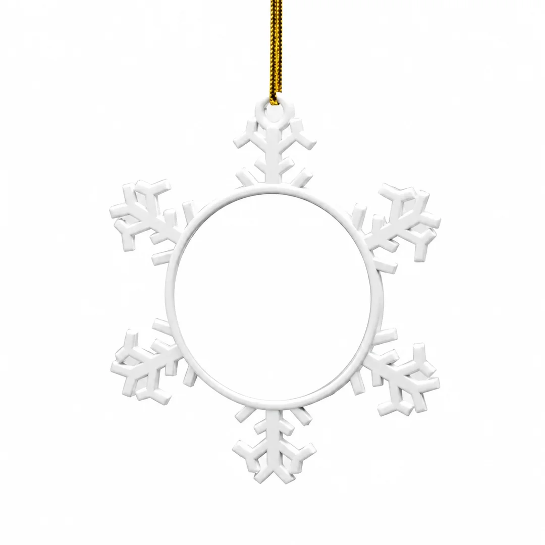 Adorno de Copo de Nieve Sublimable