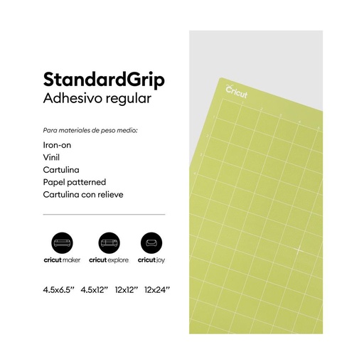 [009119] Cricut Mat adhesivo Estándar 12x24 StandardGrip