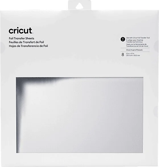 Cricut Transfer Foil Silver 30 x 30 cm | 8 uds.