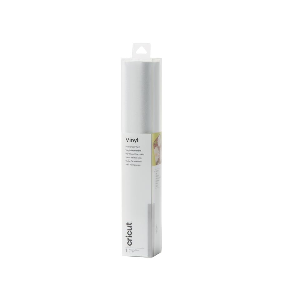 Cricut Vinilo Adhesivo Purpurina Plata 30,5 cm x 122 cm