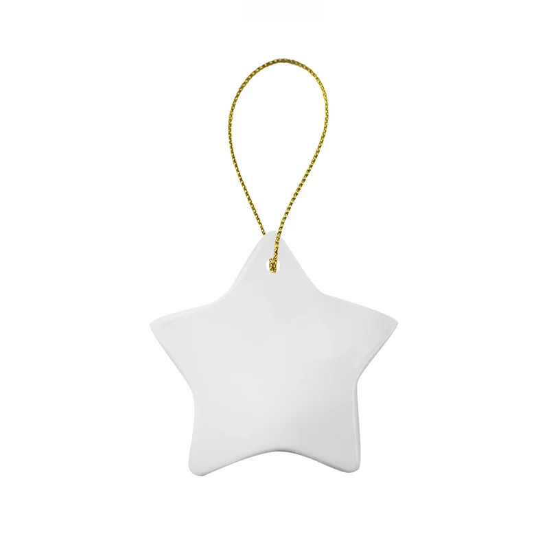 Estrella de Navidad de Cerámica Sublimable