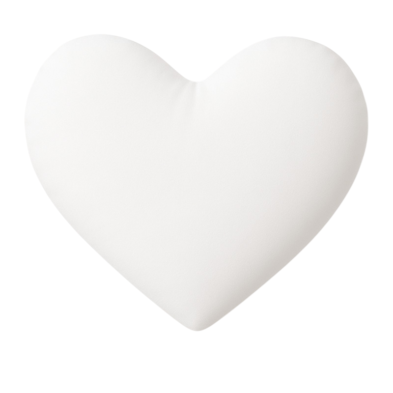 Funda de cojín con forma de corazón