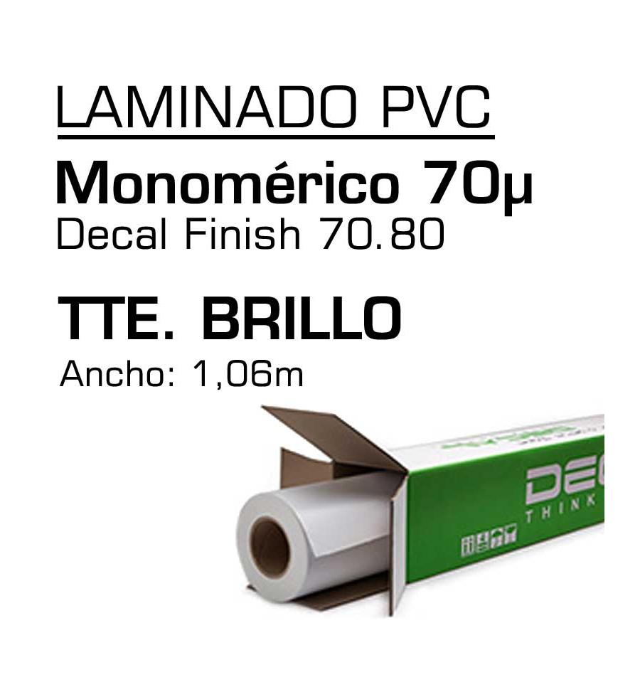 Decal Laminado Monomérico Brillo Finish 70.80 1,37 x 50 m