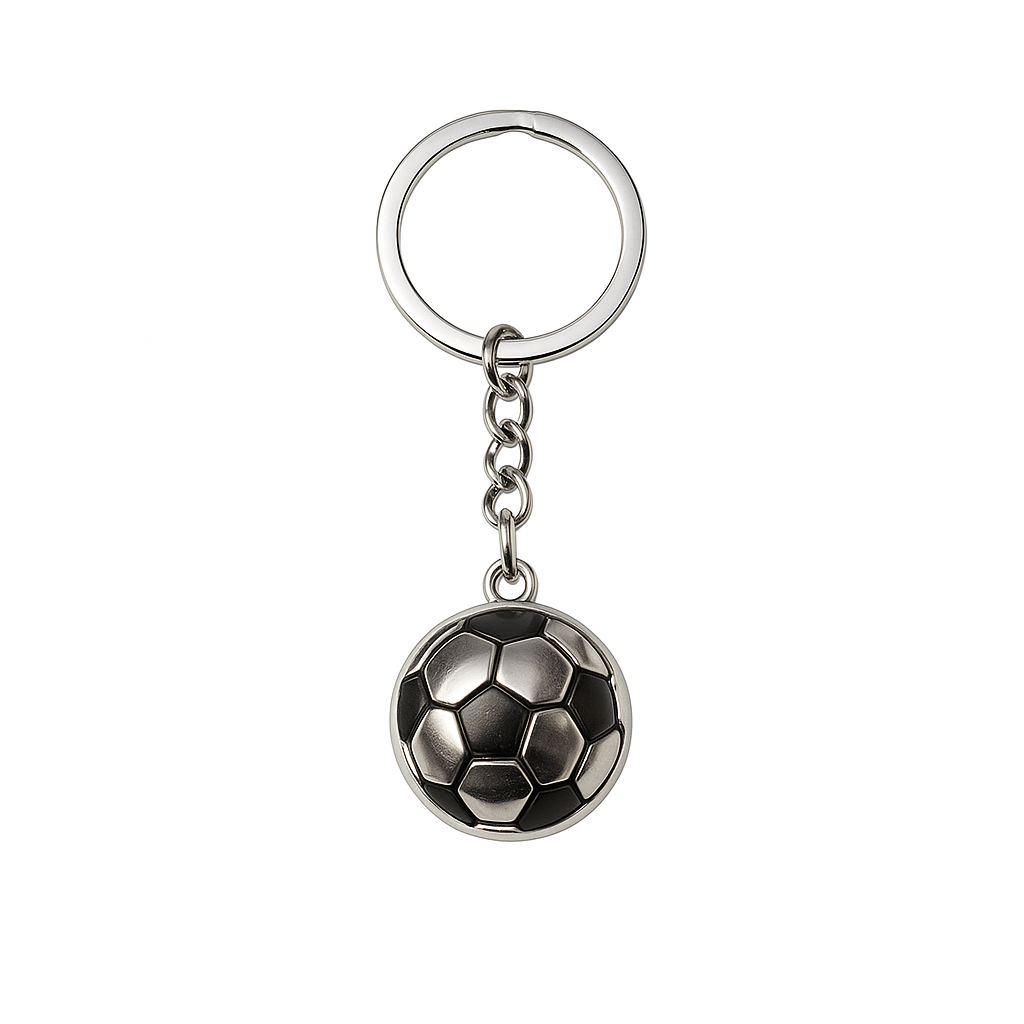 Llavero de Balón de Fútbol Metálico 
