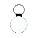 Llavero de PU acolchado, forma redonda