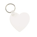 Llavero plástico corazón sublimable