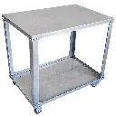 Mesa con ruedas para Plancha 1 estación 80x74x54cm