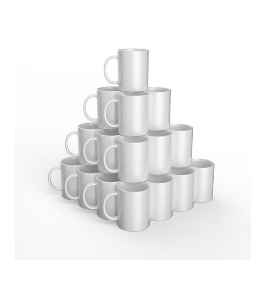 Pack de 36 tazas de cerámica blancas Cricut - 15 oz