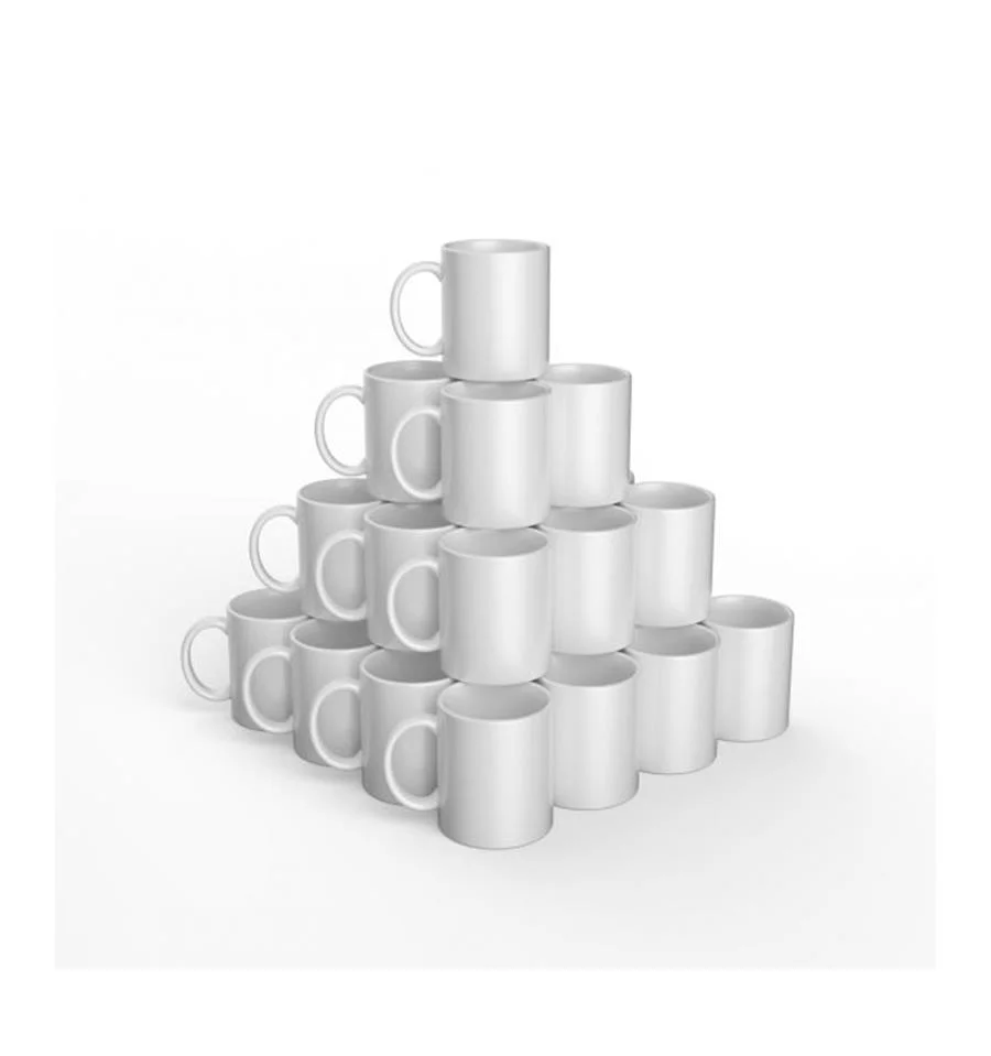 Pack de 36 tazas de cerámica blancas Cricut de 12 oz