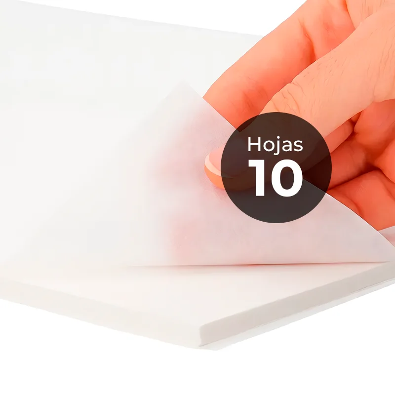 Papel Protector Siliconado Blanco | 10 Hojas 40x60 cm 41 gr