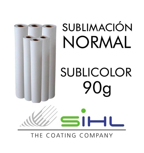 [001514] Papel Sublimación SubliColor Uni. 90g 1,32 x 150 m