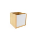 Portalápices de madera con tapa lateral