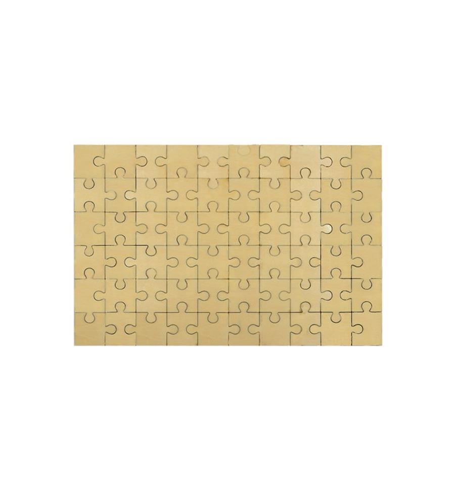 Puzzle de madera natural sublimable 60 PIEZAS
