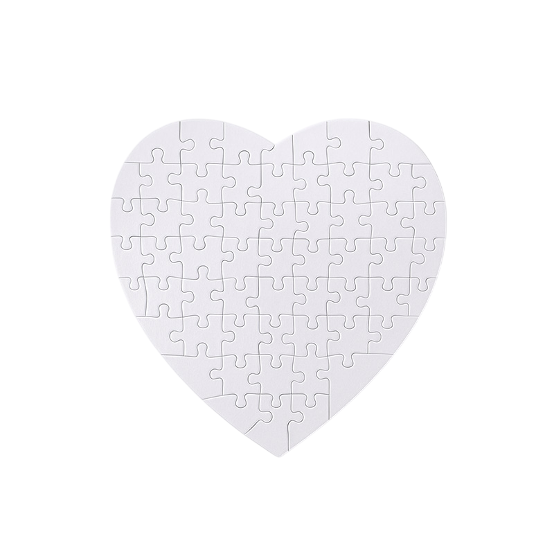 Puzzle de Cartón, Forma de Corazón, 75 piezas