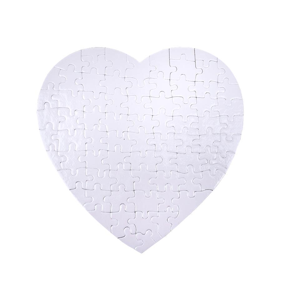 Puzzle en forma de corazón sublimación 75 piezas