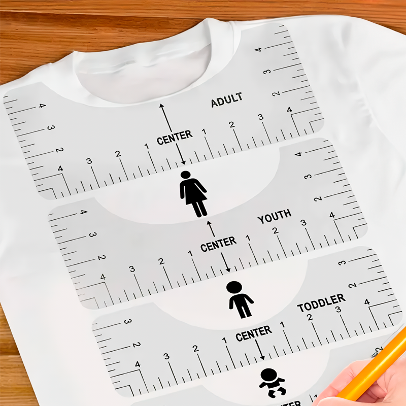 Regla para camisetas - pack 7