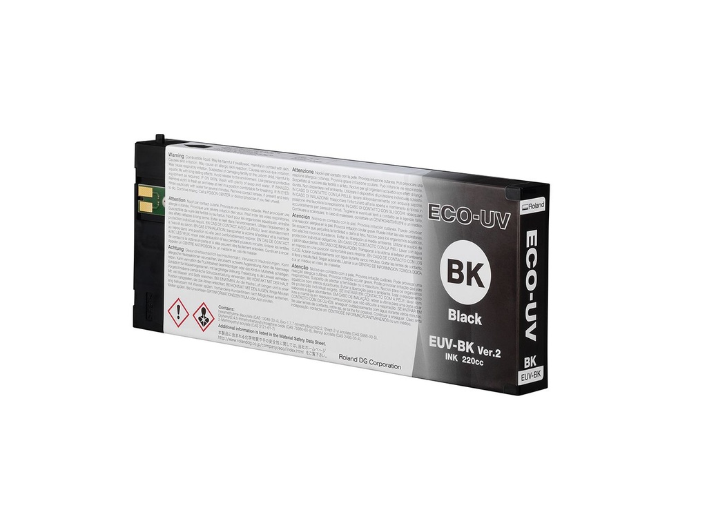 Roland ECO-UV 2 Negro 220 ml